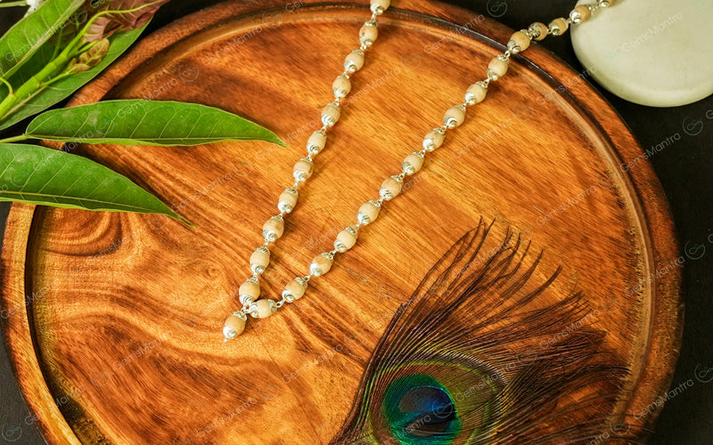 Tulsi Mala Silver