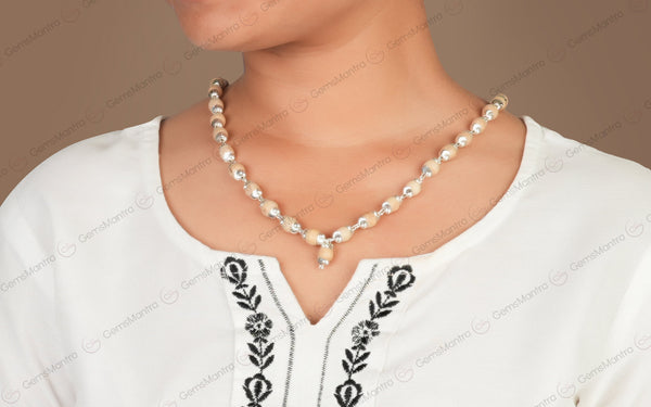 Tulsi Mala Silver