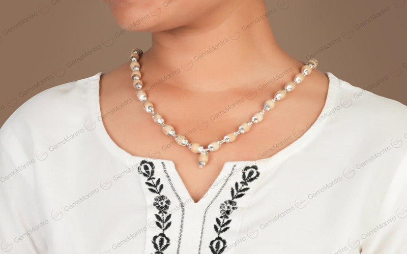 Tulsi Mala Silver
