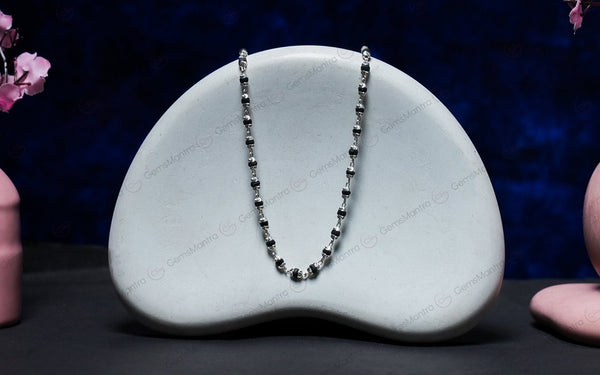 Tulsi Mala Silver