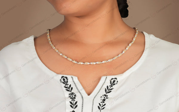 Radhe Tulsi Mala Silver