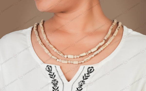 Round And Long Bead Tulsi Kanthi Mala