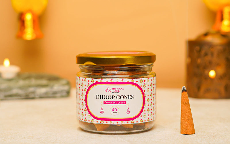 Dhoop Cones - Camphor & Lobhan - 40 Cones