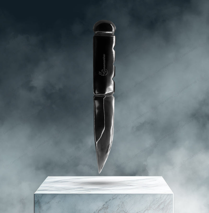 The Black Obsedian Predator Knife